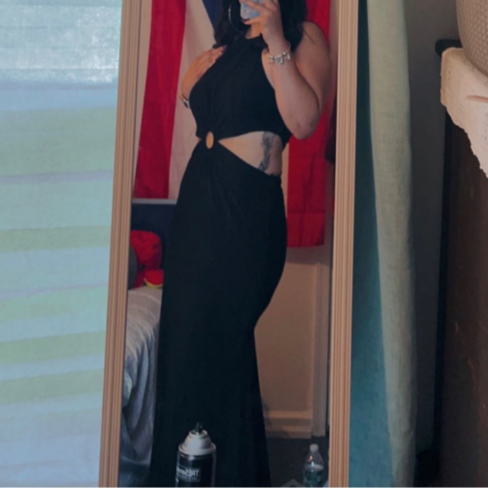 Cut-Out Semi-Formal Event Dress